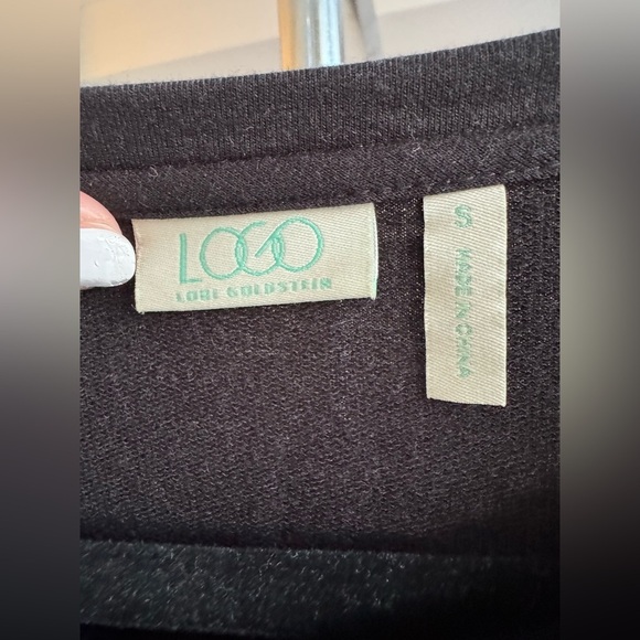 Logo Lori Goldstein Black Long Sleeve Tunic Shirt Size Small or Medium - Picture 7 of 12